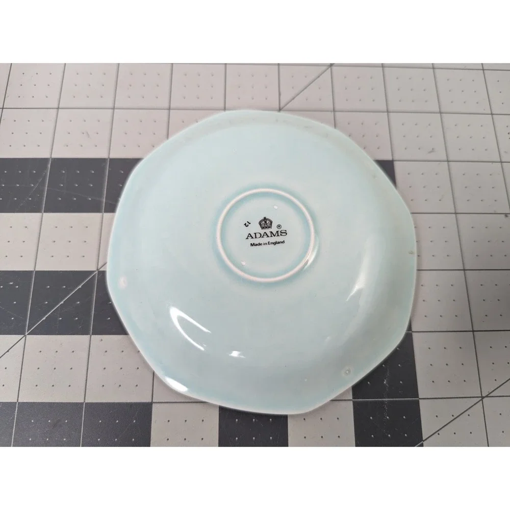 Adams Singapore Bird‎ Turquoise Mini Cup Saucer Lot Wedgewood